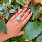 Thumbnail for Silver CZ Adjustable Cocktail Ring – Statement Jewelry for Women