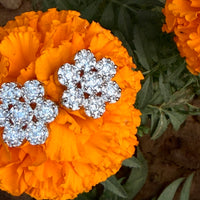 Thumbnail for Sparkling CZ Floral Stud Earrings – Bridal & Party Wear Jewelry for Women