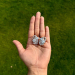 Thumbnail for CZ Statement Stud Earrings – Silver Sparkle Bridal Jewelry for Women