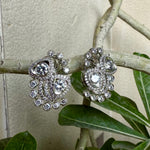 Thumbnail for CZ Statement Stud Earrings – Silver Sparkle Bridal Jewelry for Women
