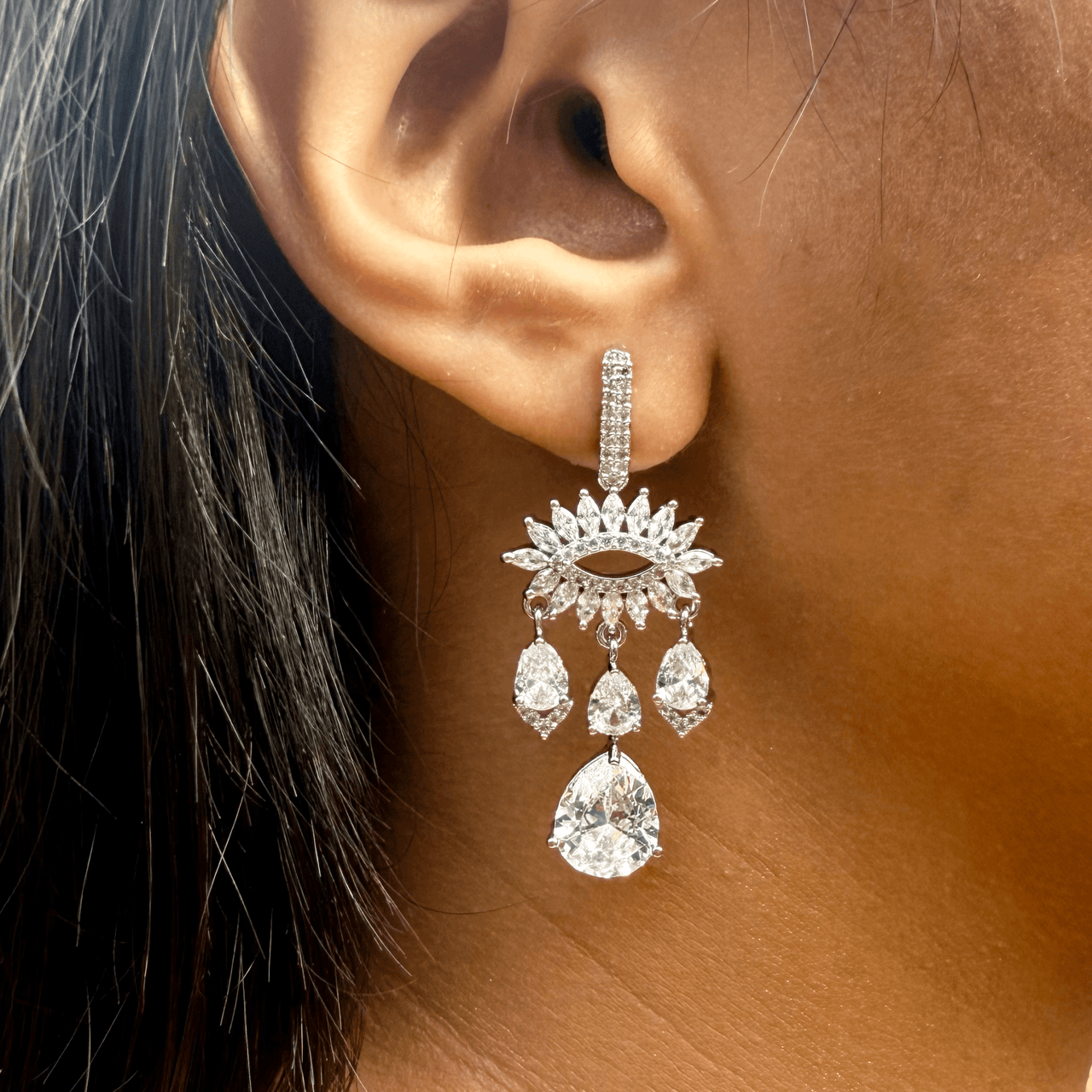 Evil Eye Stud Earrings – CZ Blue Nazar Tiny Sterling Silver Friendship Jewelry