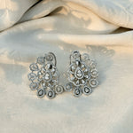 Thumbnail for Crystal Sunburst Statement Earrings with CZ Stones – Art Deco Bridal Earrings