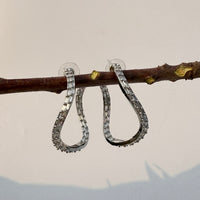 Thumbnail for Minimal Silver CZ Hoop Earrings – Lightweight Everyday & Party Wear Jewelry