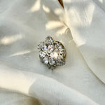 Thumbnail for Elegant Butterfly Snowflake Ring with White Zirconia – Premium Statement Jewelry for Women