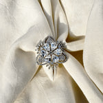 Thumbnail for Elegant Butterfly Snowflake Ring with White Zirconia – Premium Statement Jewelry for Women