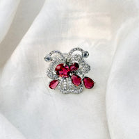 Thumbnail for AD Cocktail Ring for Women – Adjustable Western & Ethnic Style Bridal Party Finger Ring