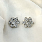 Thumbnail for Sparkling CZ Floral Stud Earrings – Bridal & Party Wear Jewelry for Women