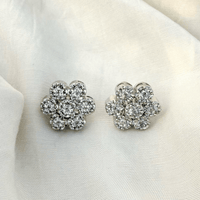 Thumbnail for Sparkling CZ Floral Stud Earrings – Bridal & Party Wear Jewelry for Women