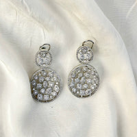 Thumbnail for Designer CZ Dangle Earrings – Silver Statement Bridal Jewelry for Women