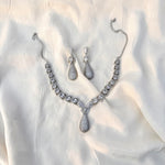 Thumbnail for Luxury Cubic Zirconia Wedding Jewelry Set – Silver Bridal Necklace & Earrings