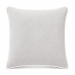 Thumbnail for Ivory White piping Cotton Velvet Cushion Cover