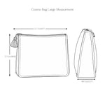 Thumbnail for Velvet Cosmetic Bag – Small, Large, or Set of 2 | Handmade Washbags with Tassel Zipper | Cotton Lined