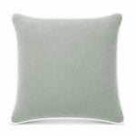 Thumbnail for Mist White piping Cotton Velvet Cushion Cover