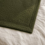 Thumbnail for Close-up of Moss Green Bouclé texture and finished edge