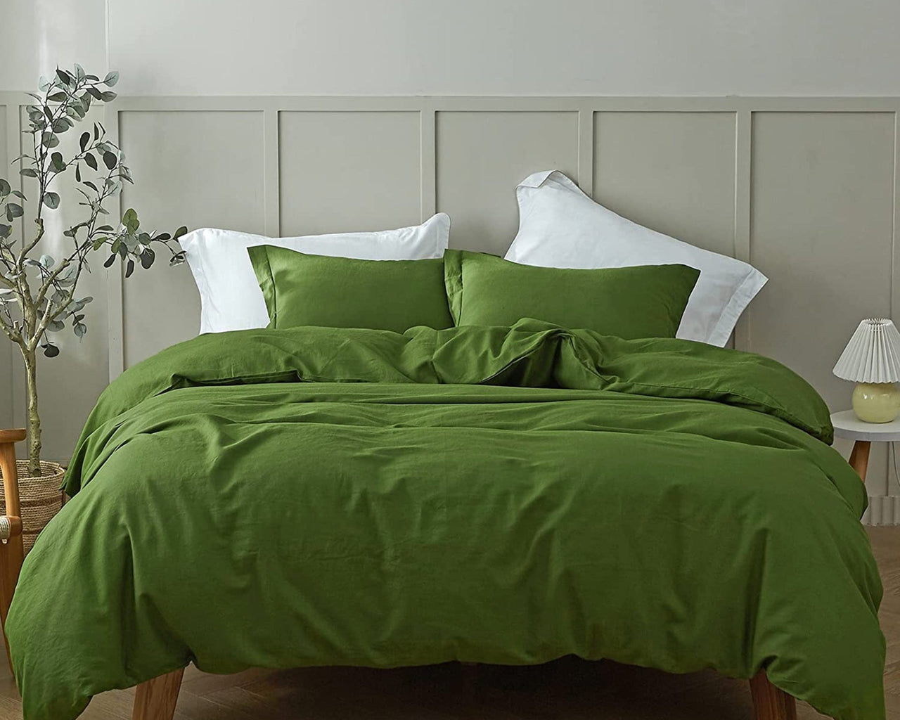 400 TC Washed Cotton Duvet Cover: Cinnamon Boho Bedding
