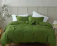 Thumbnail for 400 TC Washed Cotton Duvet Cover: Cinnamon Boho Bedding