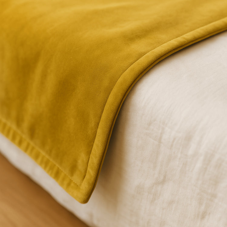 Handmade Velvet Bed Runner – 100% Cotton | Multiple Sizes & Colors Available