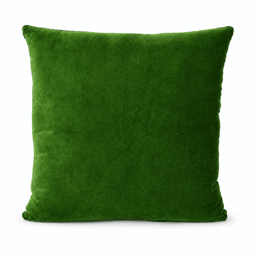 Moss Green Cotton Velvet Cushion Cover