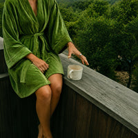 Thumbnail for Luxury Cotton Velvet Kimono