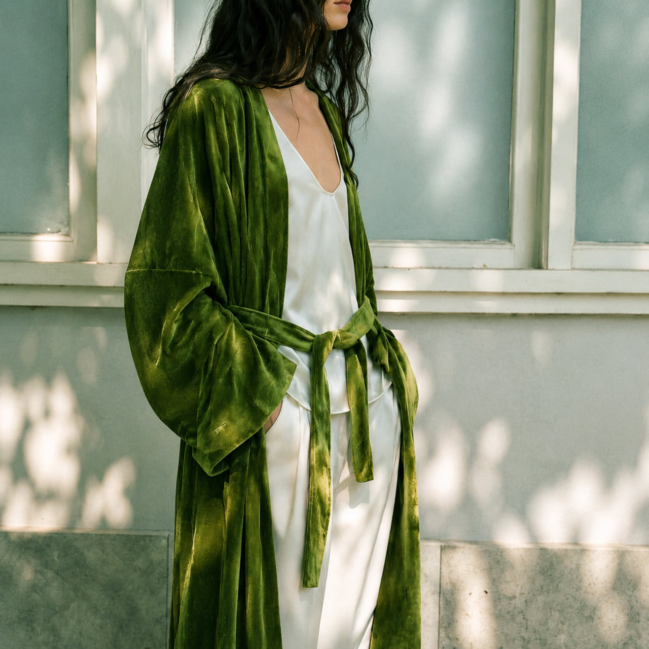 Luxury Cotton Velvet Kimono