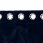 Thumbnail for Navy Cotton Velvet Curtains