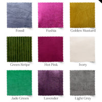 Thumbnail for Luxury Moss green cotton Velvet Fabric by the meter