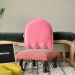 Thumbnail for Velvet ghost cushion, pink, 5 of 7