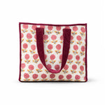 Thumbnail for Cotton printed Velvet Cotton Quilted Tote Bag: flower Print, Boho Indian Style