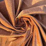 Thumbnail for Terracotta cotton Velvet Fabric by the yard