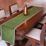 Thumbnail for Moss Green Velvet Table Runner