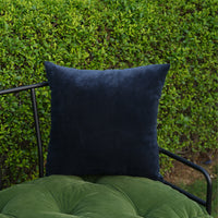 Thumbnail for Reversible Velvet Pillow Cover, Handblock Cotton Cushion Case