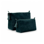 Thumbnail for Velvet Makeup Travel Pouch Handmade Cosmetic Bag Luxury Velvet Travel Bag Makeup Skincare Organizer