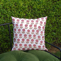 Thumbnail for Reversible Velvet Pillow Cover, Handblock Cotton Cushion Case