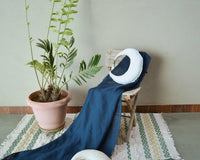 Thumbnail for Linen crescent moon inspired pillow for kids