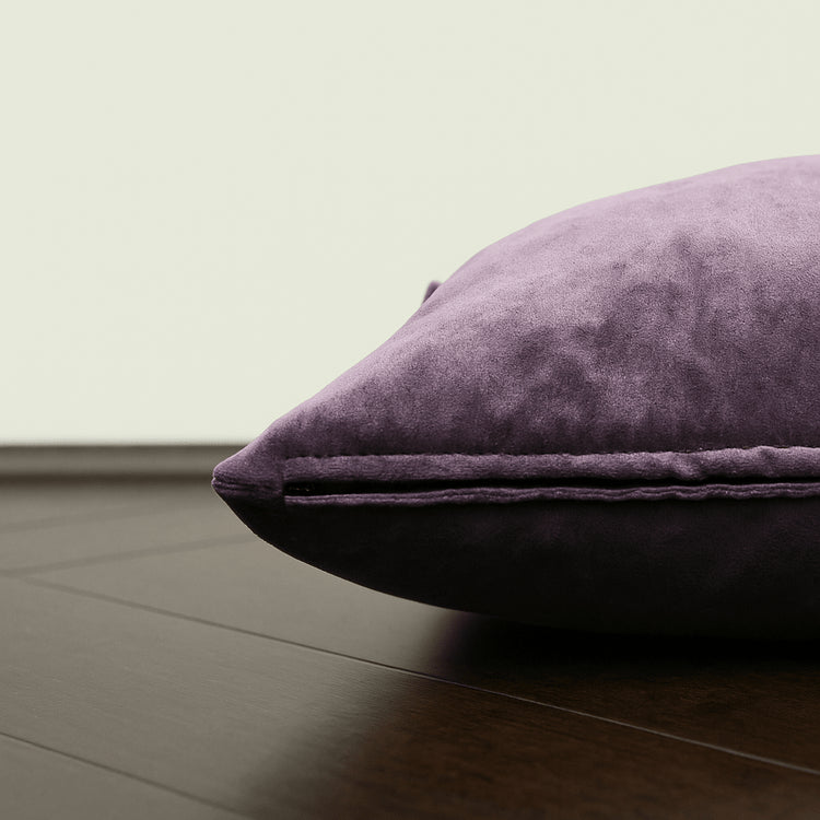 Wine Cotton Velvet Cushion Cover