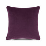 Thumbnail for Wine White piping Cotton Velvet Cushion Cover