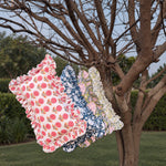 Thumbnail for Ruffled Lumbar Pillow Cover | 100% Washed Cotton Hand Block Print Decorative Cushion Cover