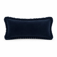 Thumbnail for Cotton Velvet Lumbar Cushion Cover with frill