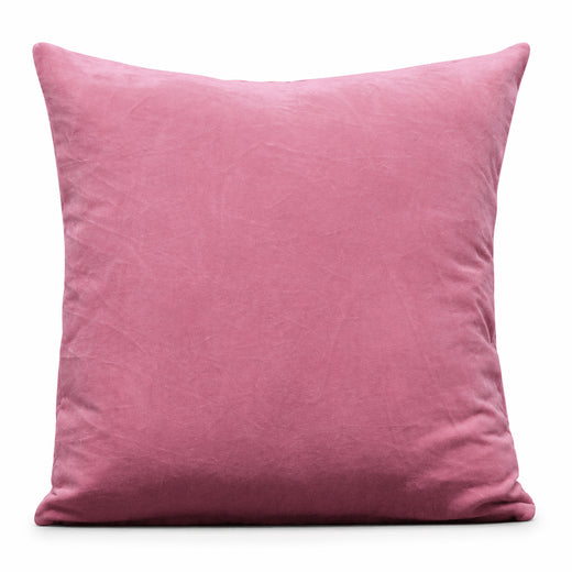 Rose Cotton Velvet Cushion Cover