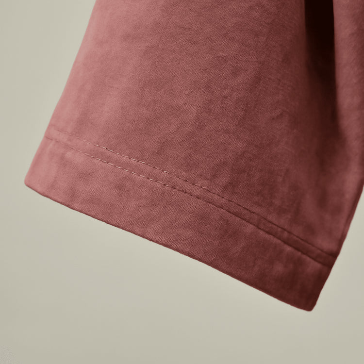 Dusty Pink Cotton Velvet Kimono