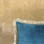 Thumbnail for Velvet Fringe Lumbar Cushion Cover