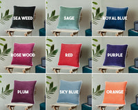 Thumbnail for Personalized Velvet Cushion Cover – Custom Name Pillowcase in Sage Green – Wedding Gift, Couple Pillow, Soft Velvet Throw Pillow Cover