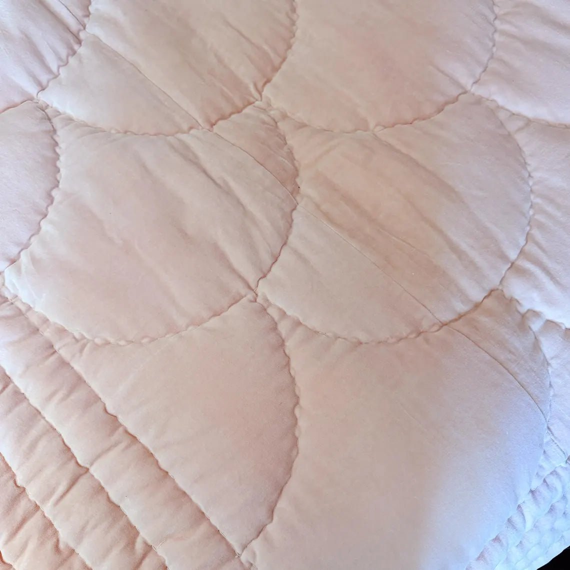 Luxury Velvet Quilt, Hand - Stitched Cotton Bedspread (Copy)