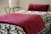 Thumbnail for Luxury Navy Cotton Velvet Bed Runner - Twin, Full, King, Queen