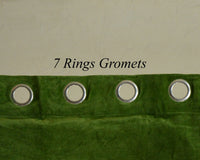 Thumbnail for Mustard Velvet Curtain Panel: Luxury Cotton Window Treatment