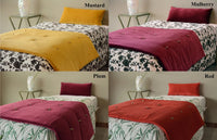 Thumbnail for Rose Pink Velvet Bed Runner: Luxury Cotton Velvet Throw Blanket