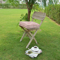 Thumbnail for Velvet Chair Cushion with Ties: Square Cotton Seat Pad
