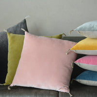 Thumbnail for Luxury Velvet and Natural Linen Cushion Cover (Set of 2)