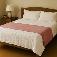 Thumbnail for Luxury Cotton Velvet Bed Runner: Elegant Bedroom Scarf