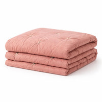 Thumbnail for Handmade Cotton Velvet Quilt: Luxurious Tufted King size Throw